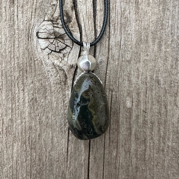 Ocean Jasper Necklace Connected to Joy, Release and Alignment. - Picture 1 of 7